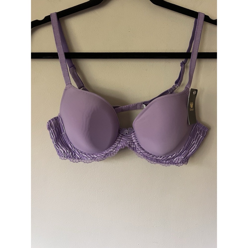 NWT Wacoal 853117 La Femme Smooth Contour Underwire T-Shirt Bra PURPLE Size 36A